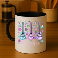 Girl Retro Taylor First Name Personalized Groovy 80'S P.i.n.k. Mug
