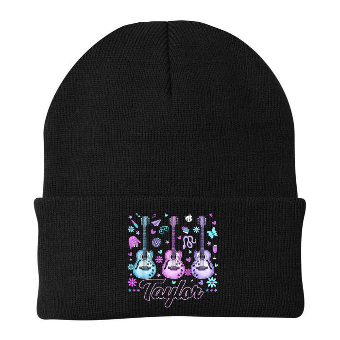 Girl Retro Taylor First Name Personalized Groovy 80'S P.i.n.k. Beanie