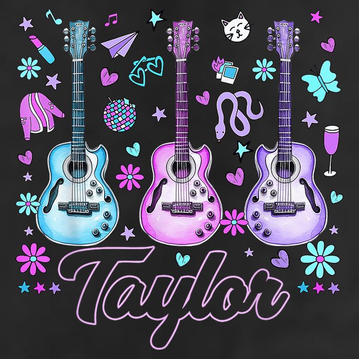 Girl Retro Taylor First Name Personalized Groovy 80'S P.i.n.k. Beanie