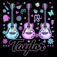 Girl Retro Taylor First Name Personalized Groovy 80'S P.i.n.k. Flatbill Hat