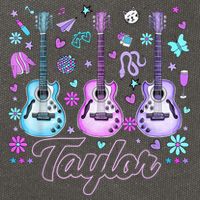 Girl Retro Taylor First Name Personalized Groovy 80'S P.i.n.k. Cotton Canvas Backpack