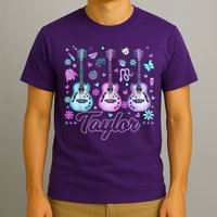 Girl Retro Taylor First Name Personalized Groovy 80'S P.i.n.k. T-Shirt
