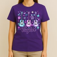 Girl Retro Taylor First Name Personalized Groovy 80'S P.i.n.k. T-Shirt