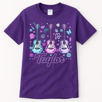 Girl Retro Taylor First Name Personalized Groovy 80'S P.i.n.k. Tall T-Shirt
