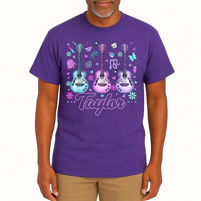 Girl Retro Taylor First Name Personalized Groovy 80'S P.i.n.k. Tall T-Shirt