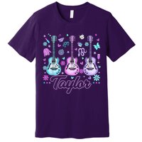 Girl Retro Taylor First Name Personalized Groovy 80'S P.i.n.k. Premium T-Shirt