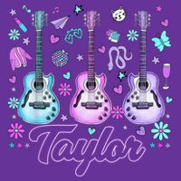 Girl Retro Taylor First Name Personalized Groovy 80'S P.i.n.k. Baby Bodysuit