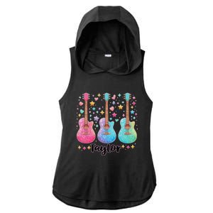 Girl Retro Taylor First Name Personalized Groovy 80S Pink Ladies PosiCharge Tri-Blend Wicking Draft Hoodie Tank