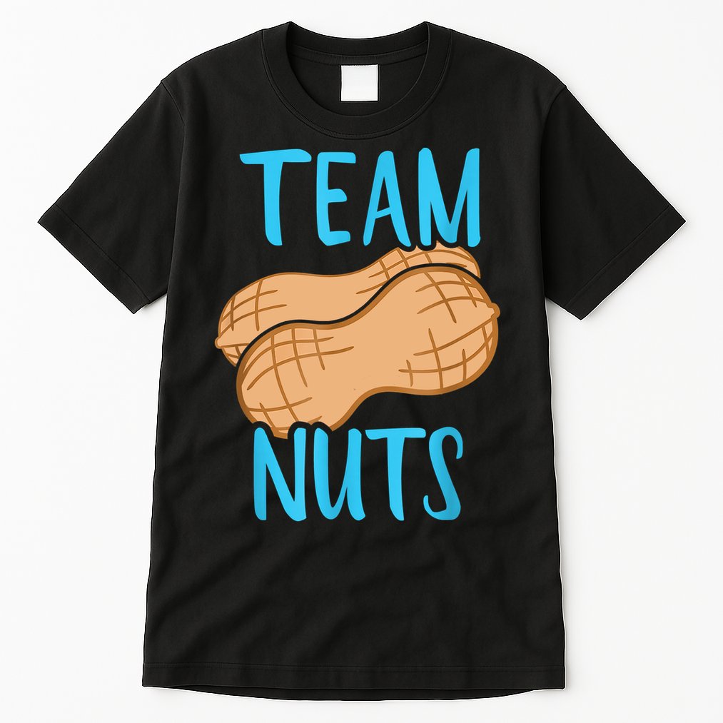 Gender Reveal Team Nuts Boy Matching Family Baby Party Tall T-Shirt