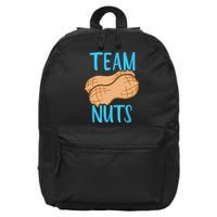 Gender Reveal Team Nuts Boy Matching Family Baby Party 16 in Basic Backpack