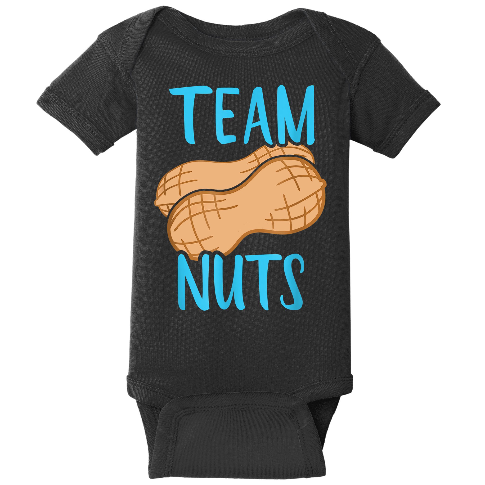 Gender Reveal Team Nuts Boy Matching Family Baby Party Baby Bodysuit