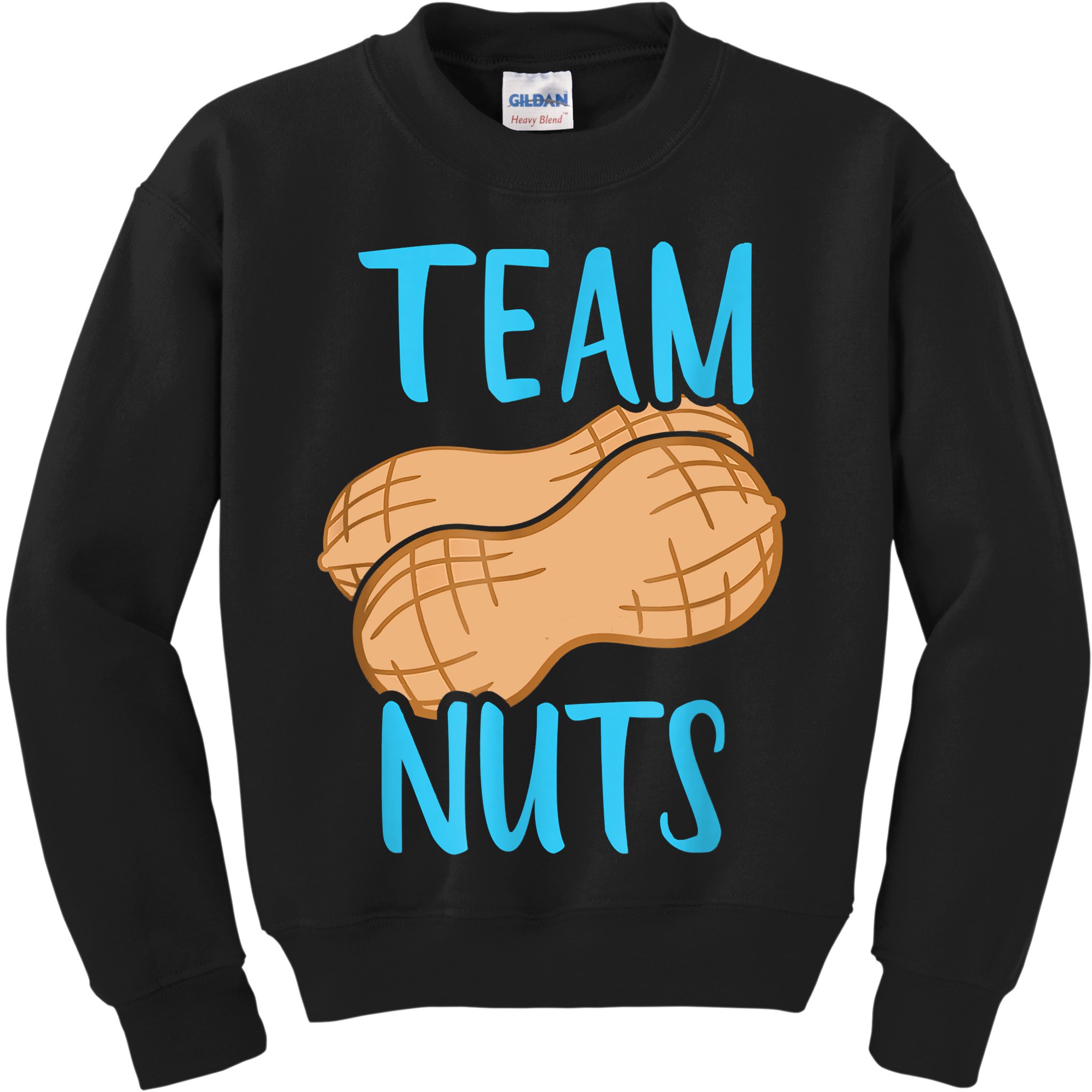 Gender Reveal Team Nuts Boy Matching Family Baby Party Kids Sweatshirt