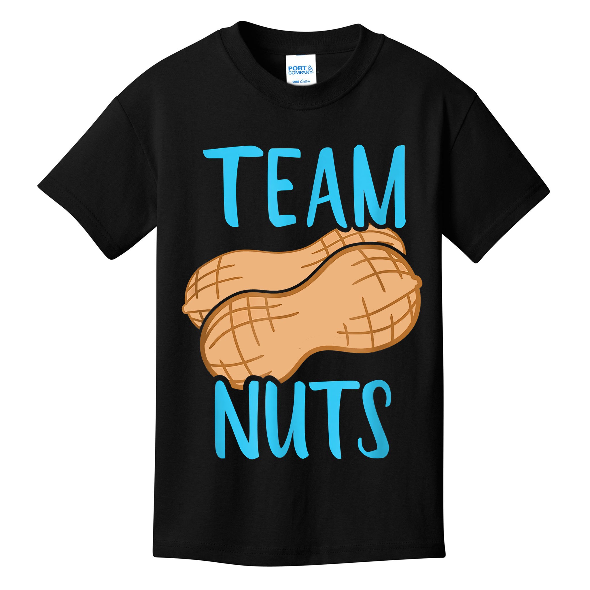 Gender Reveal Team Nuts Boy Matching Family Baby Party Kids T-Shirt