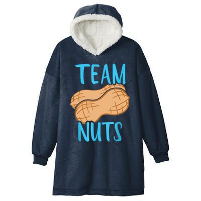 Gender Reveal Team Nuts Boy Matching Family Baby Party Hooded Wearable Blanket