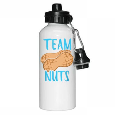 Gender Reveal Team Nuts Boy Matching Family Baby Party Aluminum Water Bottle 