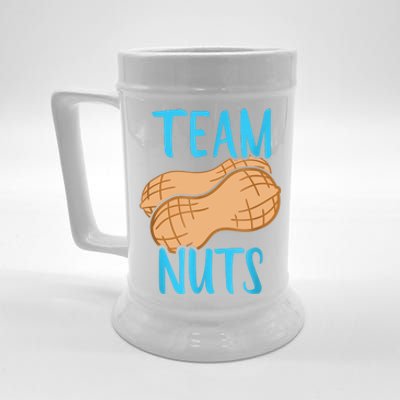 Gender Reveal Team Nuts Boy Matching Family Baby Party Beer Stein