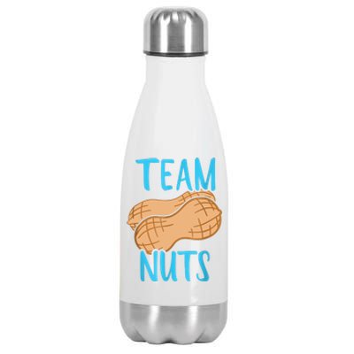 Gender Reveal Team Nuts Boy Matching Family Baby Party Stainless Steel Insulated Water Bottle