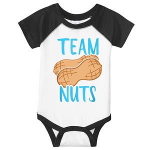 Gender Reveal Team Nuts Boy Matching Family Baby Party Infant Baby Jersey Bodysuit