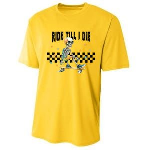 Ghos Ride Till I Die Cute Pumpkin Cool Gift Stay Spooky Gift Performance Sprint T-Shirt