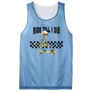 Ghos Ride Till I Die Cute Pumpkin Cool Gift Stay Spooky Gift Mesh Reversible Basketball Jersey Tank