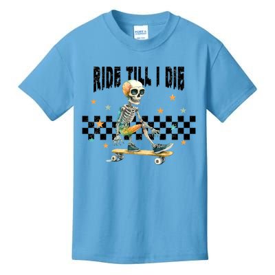 Ghos Ride Till I Die Cute Pumpkin Cool Gift Stay Spooky Gift Kids T-Shirt