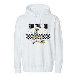 Ghos Ride Till I Die Cute Pumpkin Cool Gift Stay Spooky Gift Garment-Dyed Fleece Hoodie