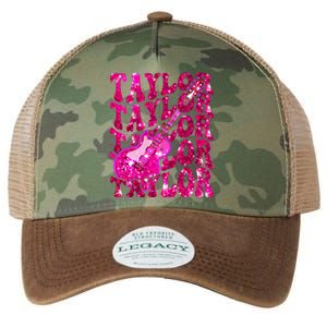 Girl Retro Taylor First Name Personalized Groovy 80S Legacy Tie Dye Trucker Hat