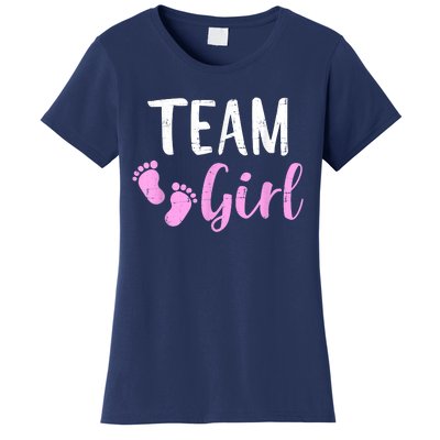 Gender Reveal Team Girl Matching Family Baby Party Supplies Women's T-Shirt