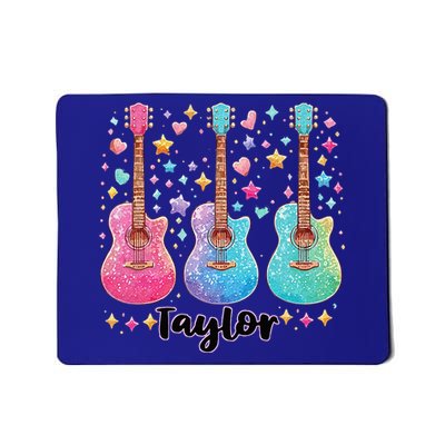 Girl Retro Taylor First Name Personalized Mousepad