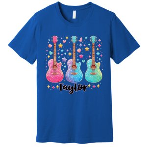 Girl Retro Taylor First Name Personalized Premium T-Shirt