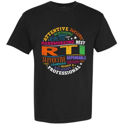 Groovy Rti Team T Response Intervention Teacher School Squad Garment-Dyed Heavyweight T-Shirt
