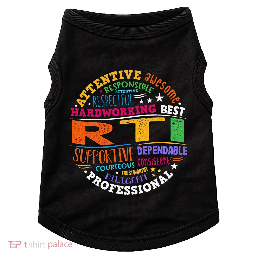 Groovy Rti Team T Response Intervention Teacher School Squad Doggie Tank