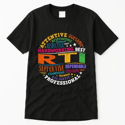Groovy Rti Team T Response Intervention Teacher School Squad Tall T-Shirt