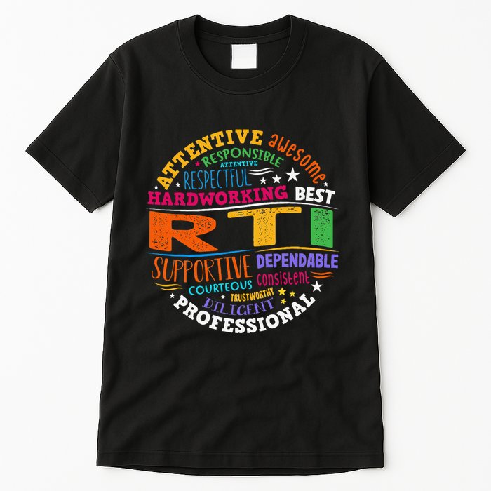 Groovy Rti Team T Response Intervention Teacher School Squad Tall T-Shirt