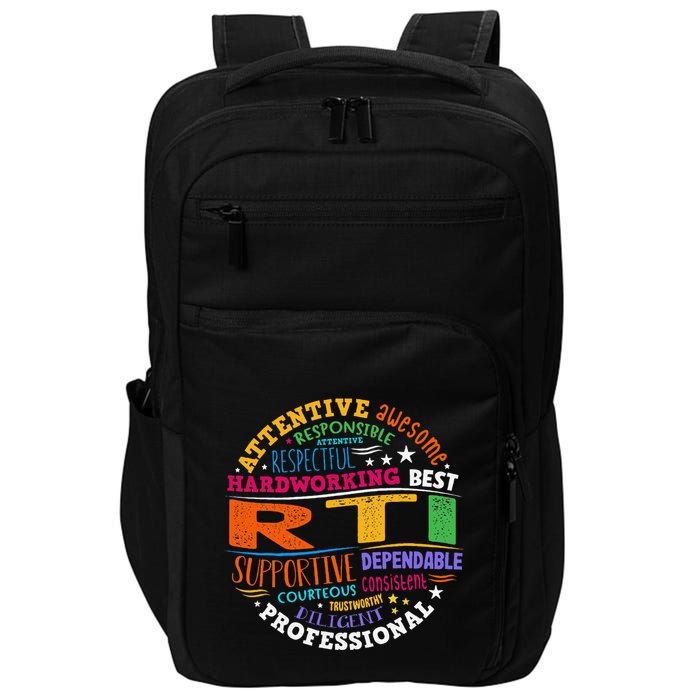 Groovy Rti Team T Response Intervention Teacher School Squad Impact Tech Backpack