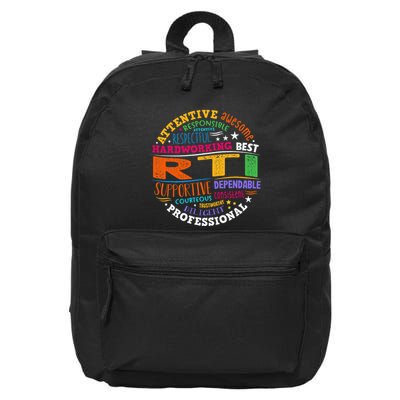 Groovy Rti Team T Response Intervention Teacher School Squad 16 in Basic Backpack