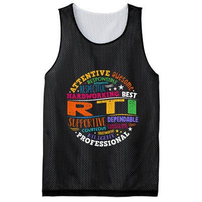 Groovy Rti Team T Response Intervention Teacher School Squad Mesh Reversible Basketball Jersey Tank
