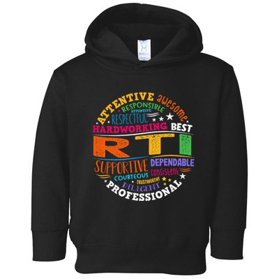 Groovy Rti Team T Response Intervention Teacher School Squad Toddler Hoodie