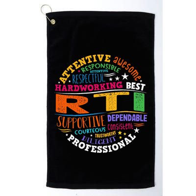 Groovy Rti Team T Response Intervention Teacher School Squad Golf Towel