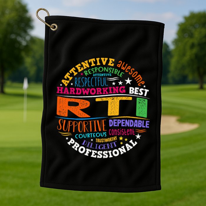 Groovy Rti Team T Response Intervention Teacher School Squad Golf Towel