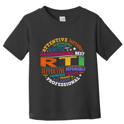 Groovy Rti Team T Response Intervention Teacher School Squad Toddler T-Shirt