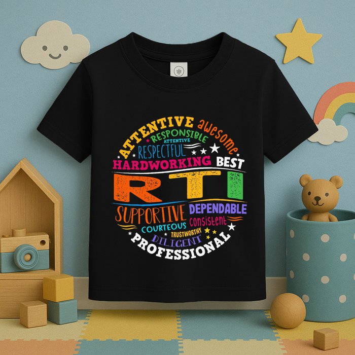 Groovy Rti Team T Response Intervention Teacher School Squad Toddler T-Shirt
