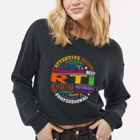 Groovy Rti Team T Response Intervention Teacher School Squad Cropped Pullover Crew