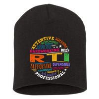 Groovy Rti Team T Response Intervention Teacher School Squad Short Acrylic Beanie