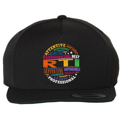 Groovy Rti Team T Response Intervention Teacher School Squad Wool Snapback Cap
