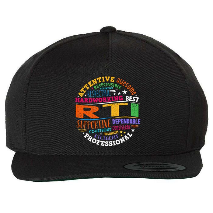 Groovy Rti Team T Response Intervention Teacher School Squad Wool Snapback Cap