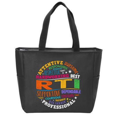 Groovy Rti Team T Response Intervention Teacher School Squad Zip Tote Bag