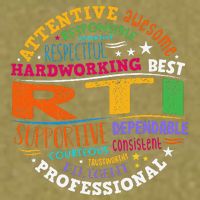 Groovy Rti Team T Response Intervention Teacher School Squad Garment-Dyed Women's Muscle Tee