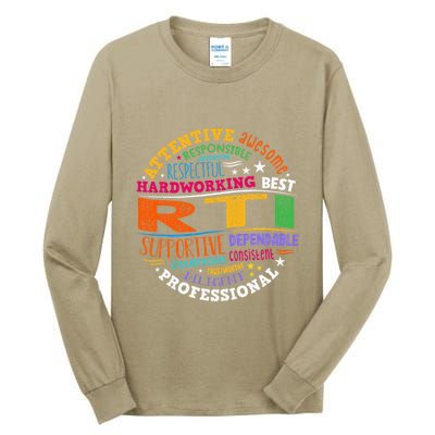 Groovy Rti Team T Response Intervention Teacher School Squad Tall Long Sleeve T-Shirt
