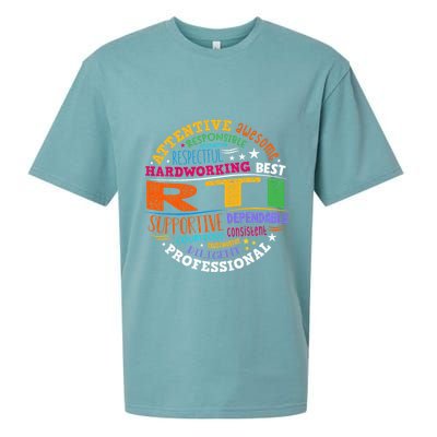 Groovy Rti Team T Response Intervention Teacher School Squad Sueded Cloud Jersey T-Shirt